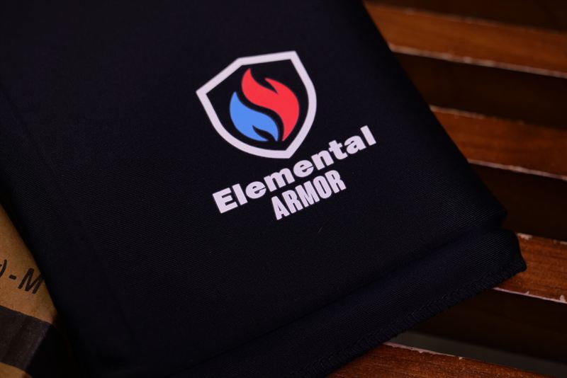Elemental Armor logo on the Elbow Sleeve