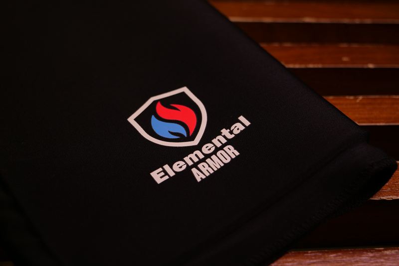 Elemental Armor logo on the Knee Sleeve
